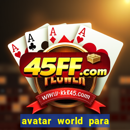 avatar world para colorir e imprimir
